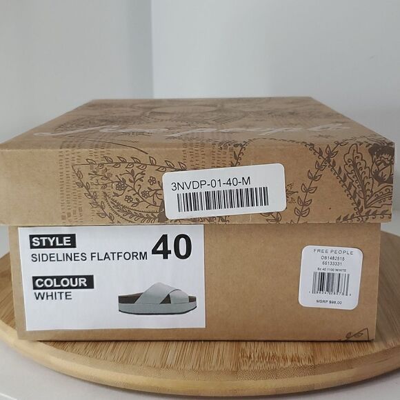 NIB Free People Sidelines Flatform Sandals Made in Spain Women's Size EU 40 - Picture 12 of 14